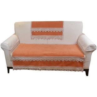 四季通用雪尼尔蕾丝沙发坐垫飘窗垫子 定制防滑贵妃椅子垫