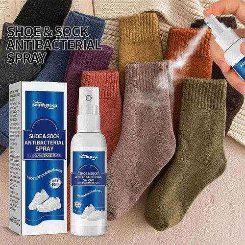 60ml Shoe Shock Antibacterial Spray Foot Odor Shoes Stink Fr