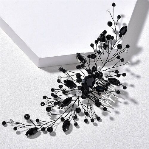 Handmade Rhinestone Hair Comb for Women Headband Tiara Hair