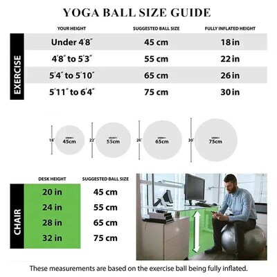 Yoga Anti-explosion Fitness Ball 45-75 Cm Pregnant Womans Y
