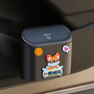 Car trash bin, universal car door storage bin, multi-functio