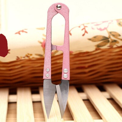 1Pcs 2023 Multicolor Trimming Sewing Scissors Nippers U Shap