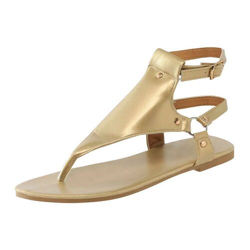 Summer Women Sandals Flats Slippers Pu Leather Flip Flops