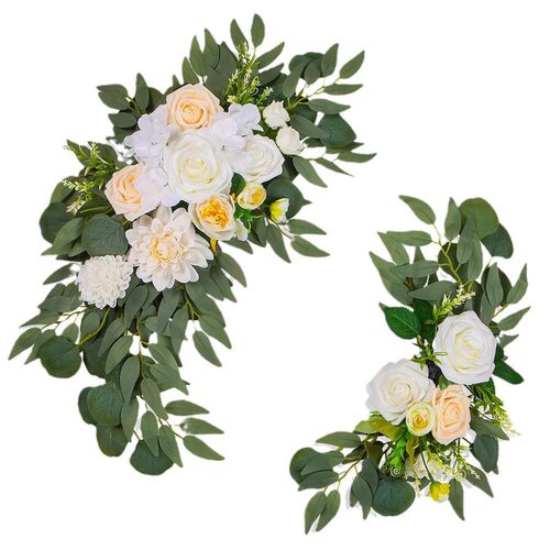2025 Wedding Arch Flower Two-piece Set Artificial Flowers We