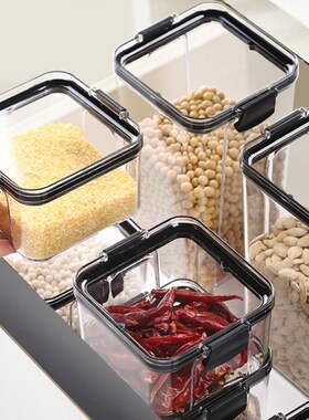 lucency sealed jar, storage bottle kitchen food storage box