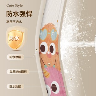 浴室浴帘卫生间窗帘免打孔厕所小窗户洗澡防窥防水防走光滑轨卡通