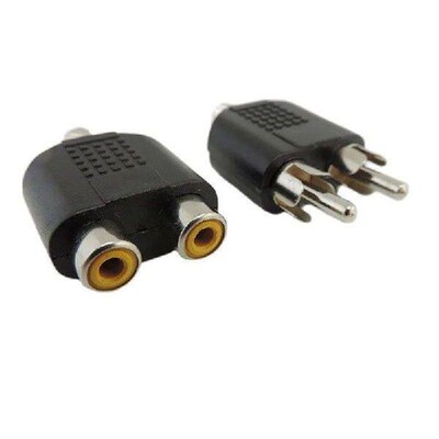 1 Male to 2 Female 1 femae 2RCA male RCA connectors