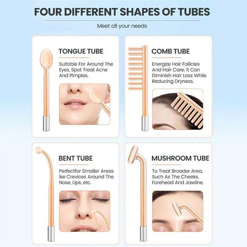 High Frequency Electrotherapy Neon Facial Skin Massage Wand