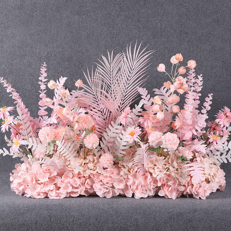 粉色排花地排花婚庆花排路引花仿真花花艺婚礼绢花T台花场景布置,节庆用品/礼品,婚庆绢花,淘宝优惠券,粉丝福利购,淘宝优惠卷