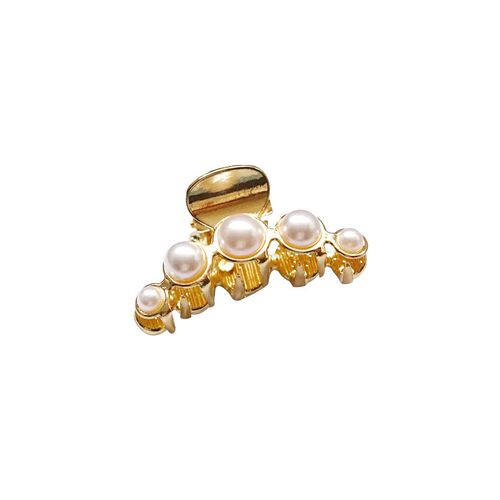 Mini Pearl Hairpin Alloy Small Grab Clip Elegant Edge Bangs