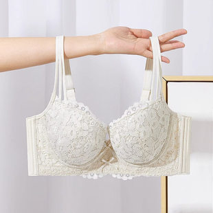 蕾丝软钢圈防下垂聚拢收副乳调整胸型挺拔文胸DY2127 高货