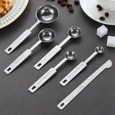Measuring Cups Premium Stackable Kitchen Spoon Set Stainless