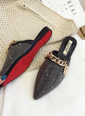 women flats shoes slippers sandals loafers summer point toe