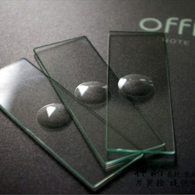 7103单凹槽显微镜载玻片 单孔槽玻璃片 半圆孔 孔径15mm 片/盒