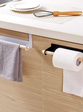 Bathroom wall hanging single pole towel rack kitchen door ba