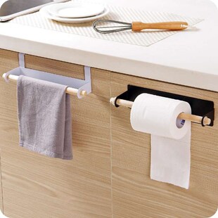 single pole door wall kitchen hanging rack Bathroom towel