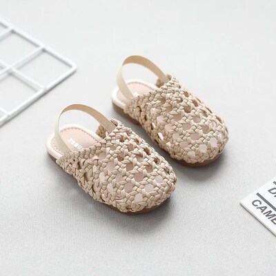 Baby Girls Shoes Braided Sandals for Girls Kids Fashion Holl