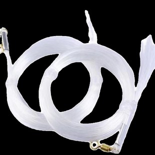 飞盘手抛网专用拉丝线加粗红拉丝线包塑钢丝拉丝线配件精钢八字环