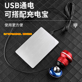 新款 钓鱼灯钓箱灯头筏钓灯竿稍灯变焦调光夜钓灯蓝光黄光灯 磁吸式