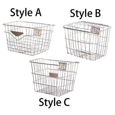 Bicycle Basket Storage Container Practical Folding Bicycles