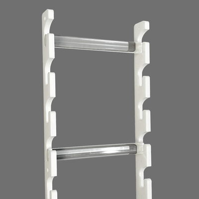 恺蓝白色任意撑儿童衣柜可调节高度衣杆衣通出轨横杆