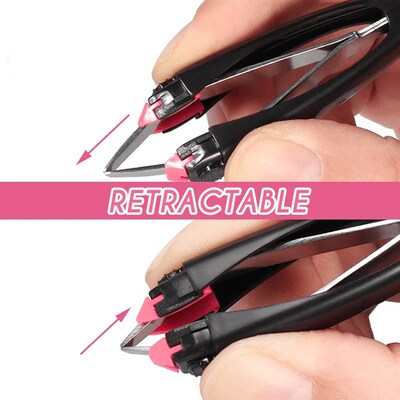 Automatic Retractable Eyebrow Tweezer Eyebrow Makeup Cosmeti