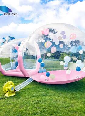 网红充气泡泡TVQ屋儿派对玩乐气球外透童明圆顶气星空户蹦床泡屋