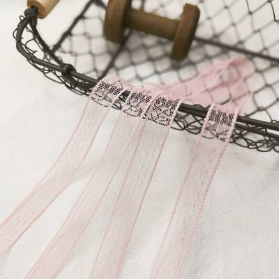 1.5装HB202007cmI宽彩色无弹波点蕾丝花边镶鲜边发带礼品包手工DY