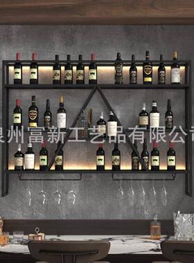 拆装壁挂式酒金SJX架葡属置物现酒吧红代酒储藏架萄酒展示餐厅红