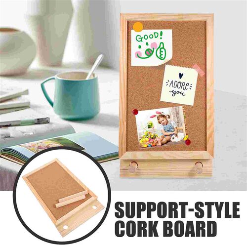 Desktop Cork Board Display Bulletin for Photo Boards Office