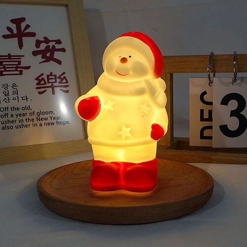 LED Christmas Night Light Cute Santa Claus Snowman Children