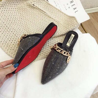 women flats shoes slippers sandals loafers summer point toe
