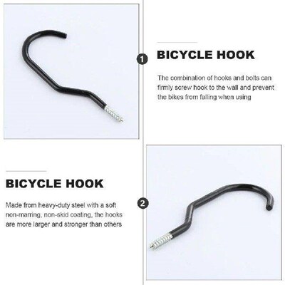 Foldable Clothes Rack Bike Hook Wall Mount Ceiling Storage