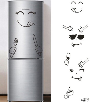 Cute Cartoon Fridge Stickers Vinyl Kitchen Wall Art Stickers