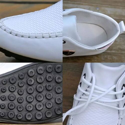 2024 Breathable Solid Color Slip Men Driving Shoes Spring An