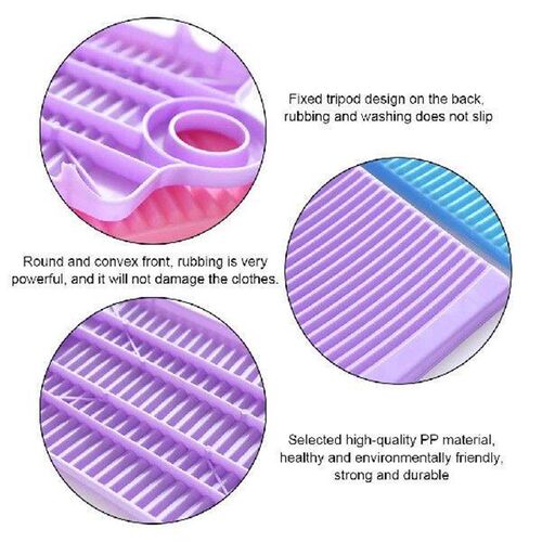 Laundry Washboard Plastic Clothes Washing Board Household