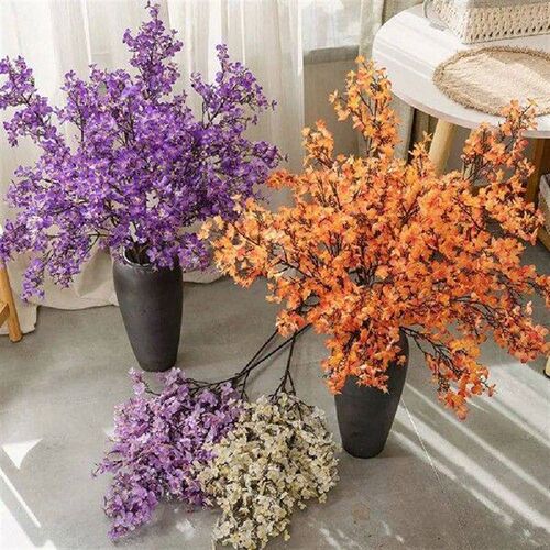 97cm Artificial Peach Blossom Branch Plastic Elegant Silk