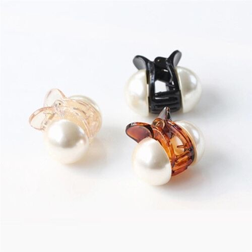 Mini Pearl Hair Clips Claw Cute Hair Clips Acrylic Colored H