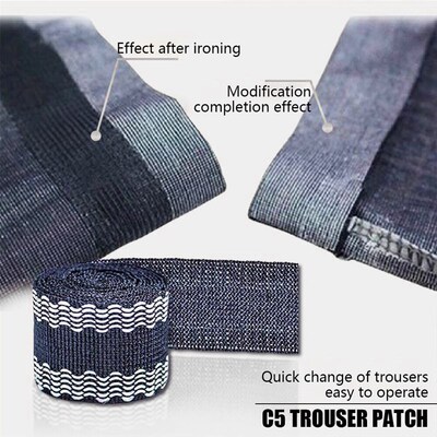 3PC Self-Adhesive Pants Paste DIY Iron on Pants Edge Shorten
