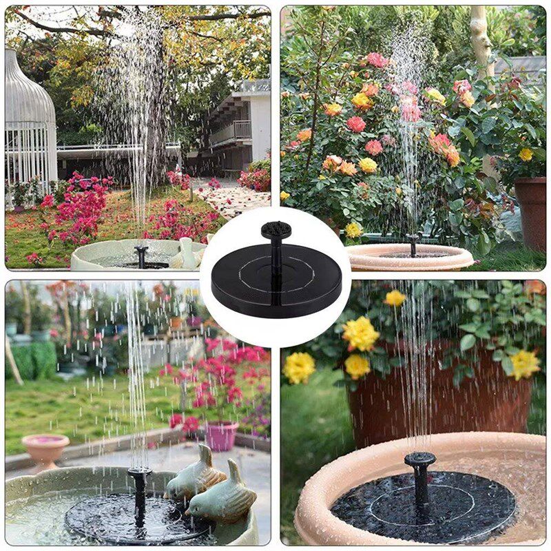 Mini Solar Water Fountain Pool Pond Waterfall Fountain Garde