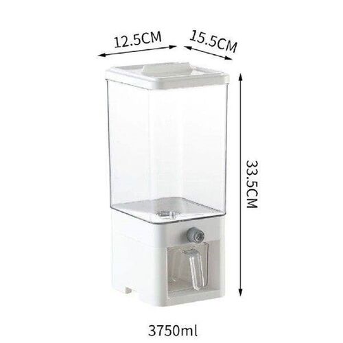 Transparent Grain Tank With Measuring Cup Dustproof Sealed