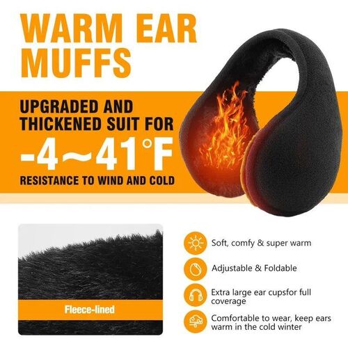 Winter Unisex Warm Fur Earmuffs for Men Women Velvet Ea