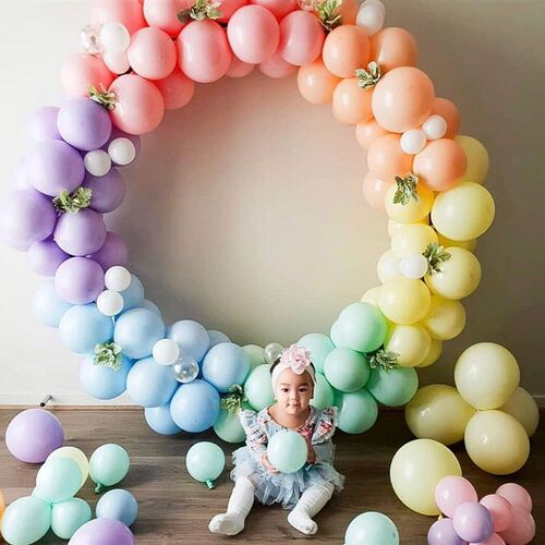 100pcs Pearl Helium Latex Balloons party decor 2.2g+free pum