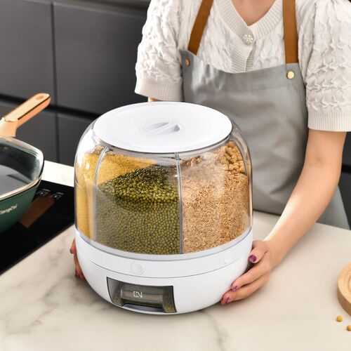 Multi-functional Grain Storage Tank Household Partition Rota