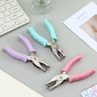 Single Hole Puncher Metal 6mm Pore Diameter Punch Pliers