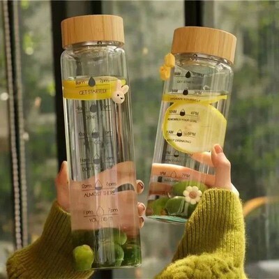 New Product High Quality Clear Glass Water Bottle Drinking T