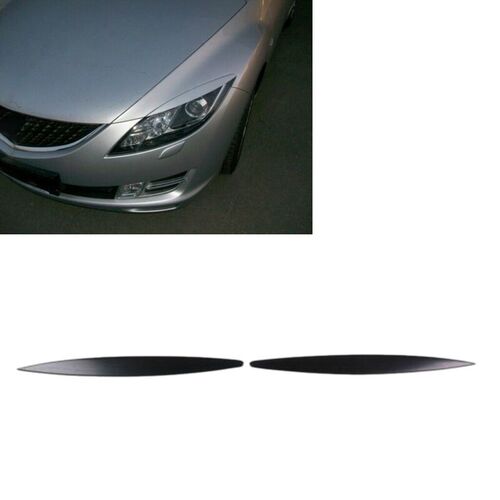 2Pcs Car Eyelids Eyebrows Headlights Covers Eyelash for Mazd