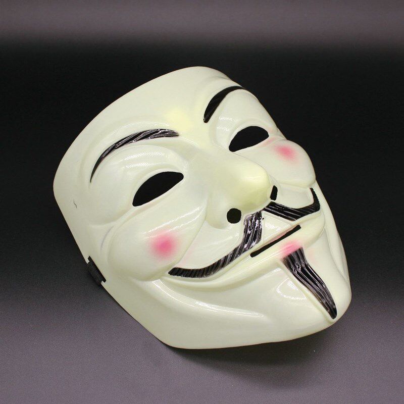 恶作剧匿名盖伊福克斯面具成人服装麦克