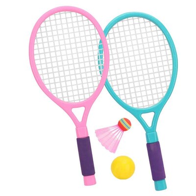 Portable Kids Badminton Rackets Tennis Racket Toy Plastic Ma