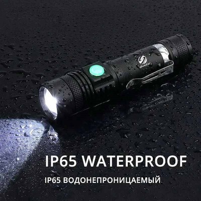 High Power Led Flashlights Zoomable Camping Torch With T6 LE